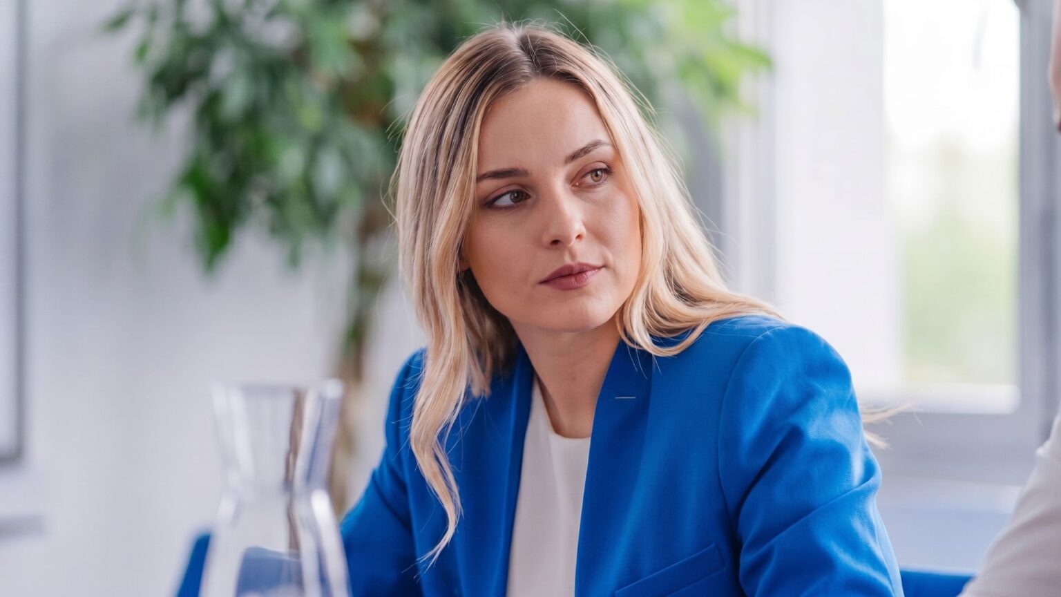 Frau am Arbeitsplatz